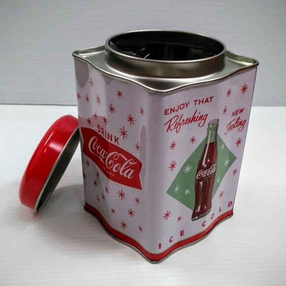 Coca Cola Tea Caddy Tin - Picture 1 of 5